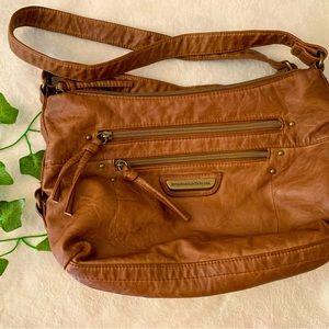 Stone Mountain USA brown crossbody satchel purse